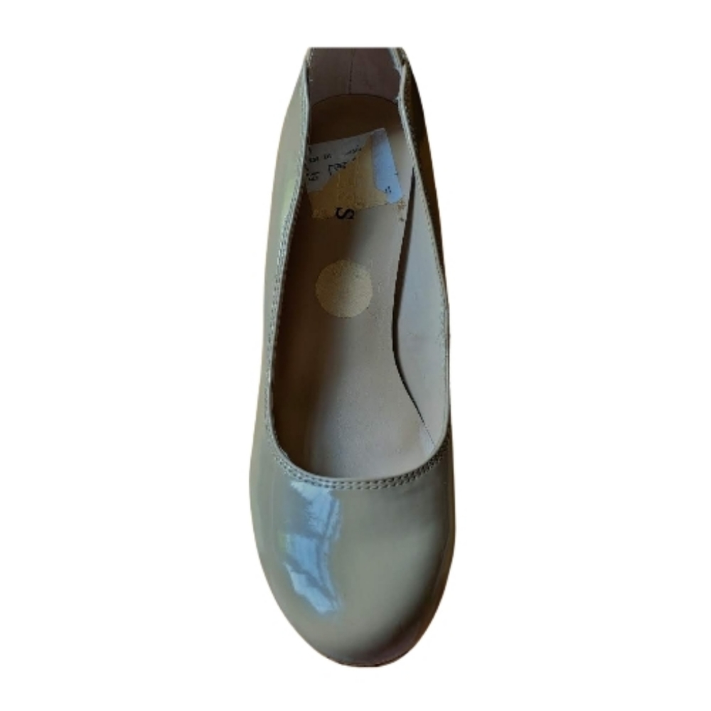 Guess Beige Cork Platform SZ 8.5 41/2" Heel Pumps 1" Platform Neutral Trendy - Picture 6 of 11